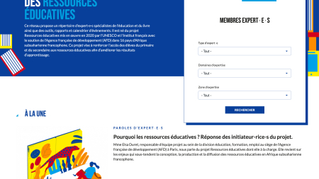 Création site drupal Ressources éducatives