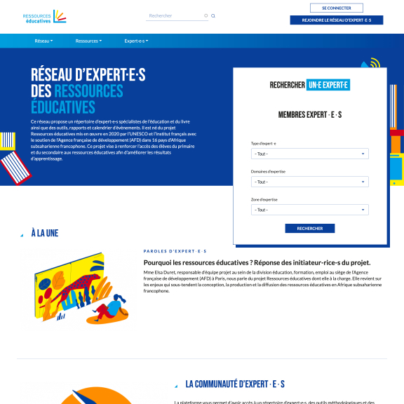 Création site drupal Ressources éducatives